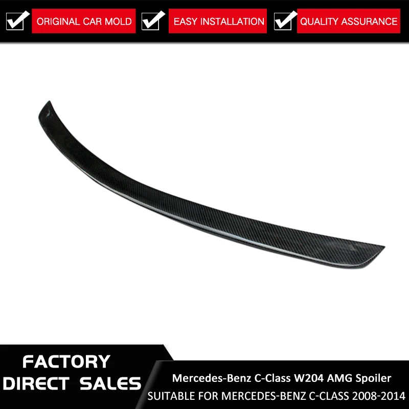 Спойлер AMG из углеродного волокна для Mercedes W204 C Class 2-door Coupe 2007 - 2011 C180 C200 C250 C300 |