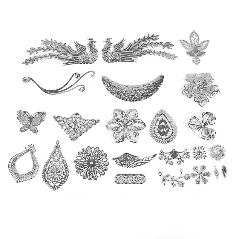 Модный стиль 2-10 шт./лот металлические подвески и разных размеров