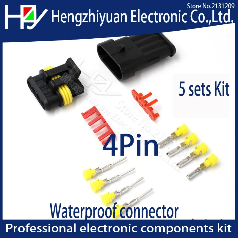 5 комплектов в комплекте 2 pin 1/2/3/4/5/6 pins супер уплотнительный Водонепроницаемый