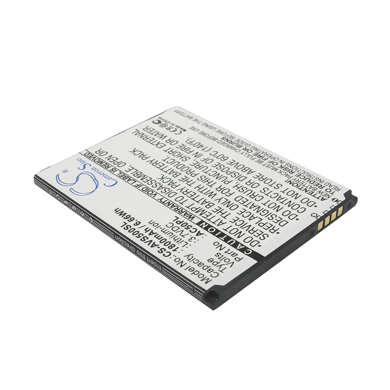 Аккумулятор Cameron Sino 1800 мАч для ARCHOS 50 Helium 4G A50C Platinum AC50PL|Аккумуляторы мобильных