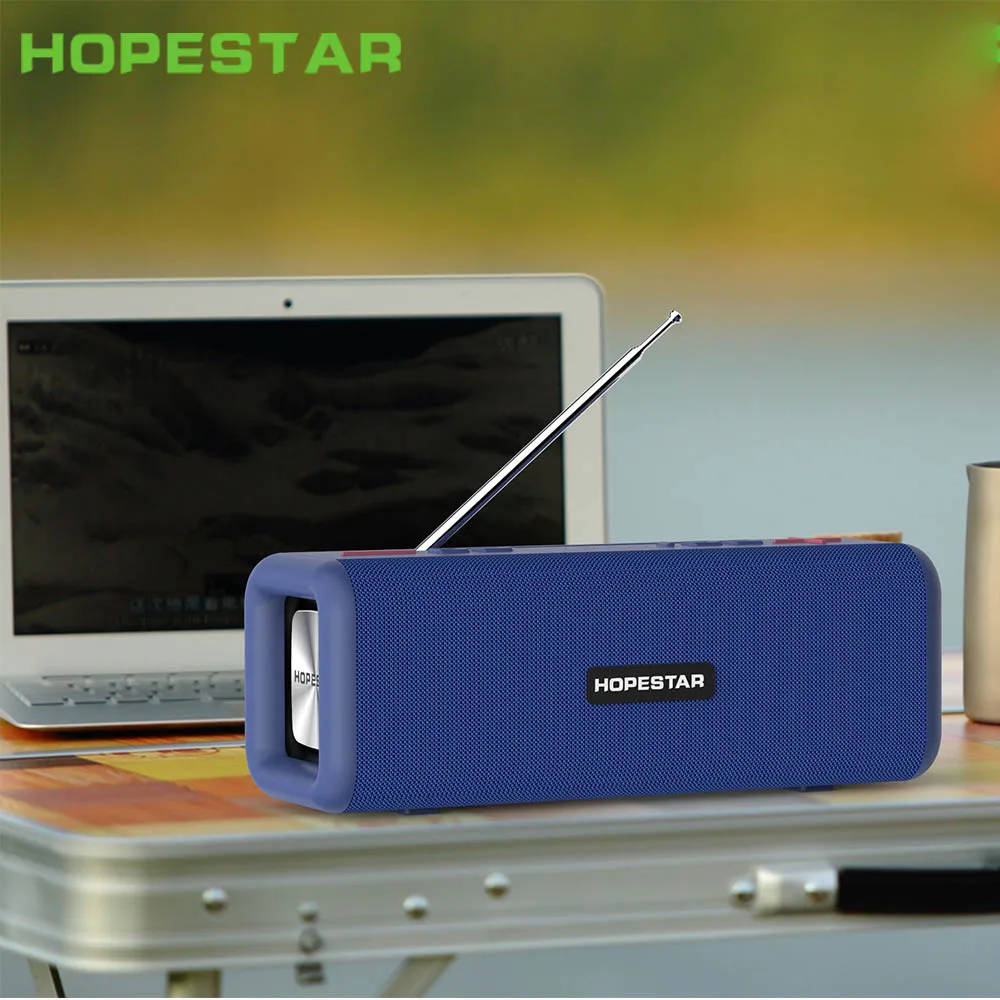 HOPESTAR T9 беспроводной Bluetooth 4,2 динамик 10 Вт портативный звуковой ящик FM цифровое радио 3D объемный стерео Поддержка громкой связи TF AUX