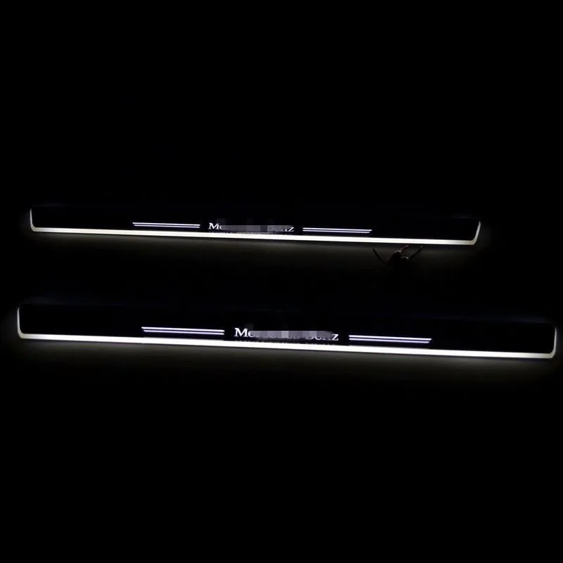 2X Круто! Для Mercedes-Benz B Class W245 B180 B200 2011 2012 2013 2014 LED акриловые пороги | Автомобили и