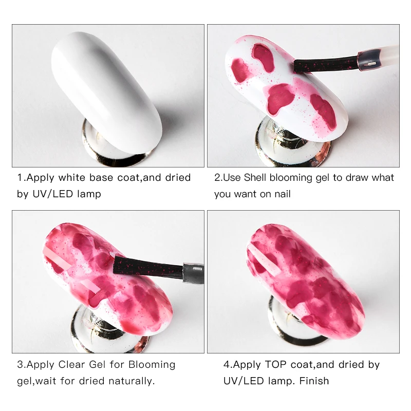 Флюоресцентный Цветущий Гель-лак для ногтей с эффектом цветов цветущий гель