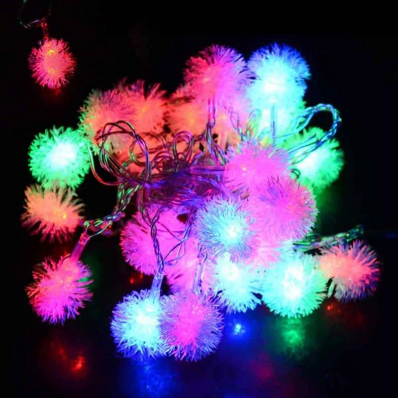 Colourful 20 светодиодный на солнечных батареях сказочные гирлянды для волос шар декоративное садовое наружное освещение для домашней вечеринки декор освещения - Испускаемый цвет: Colourful