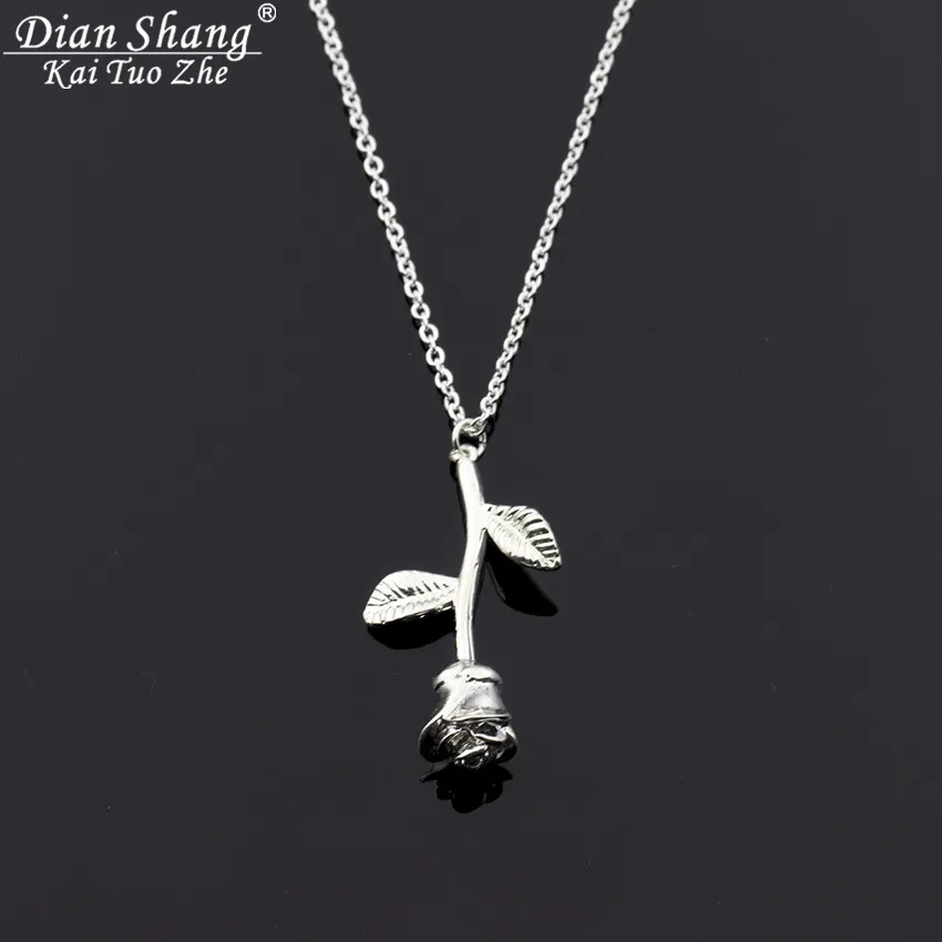 Женское колье с подвеской в виде Розы|maxi collar|flower pendant necklacenecklace bff |