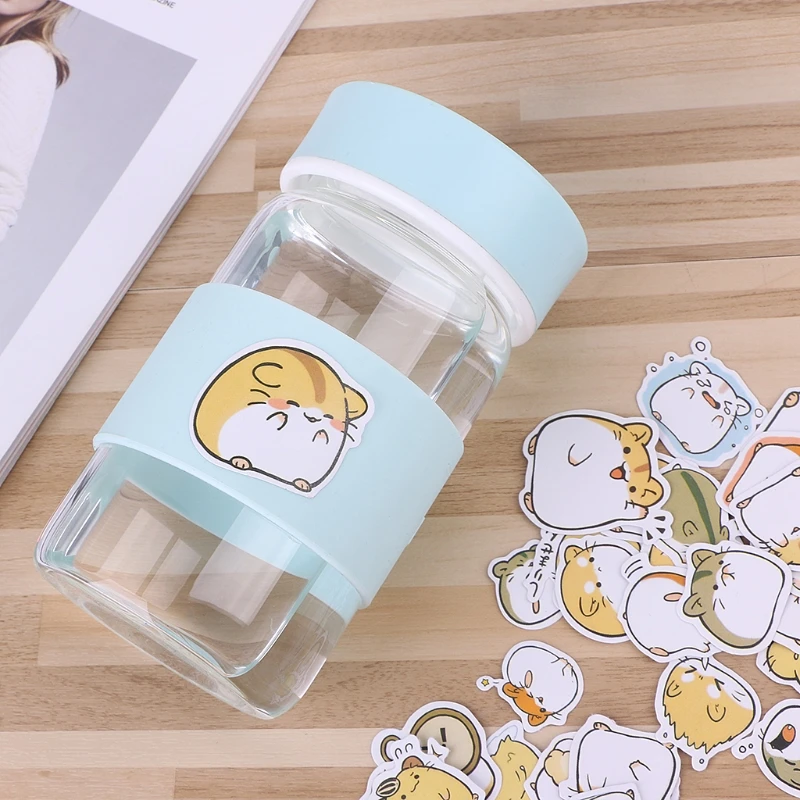 Мультфильм животных DIY наклейки Дети креативный декоративный дневник этикетка