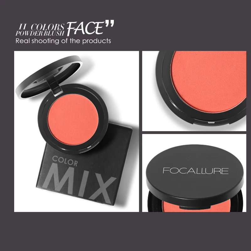 FOCALLURE оригинальные 11 цветов румяна соевое молоко матовые жемчужные Румяна