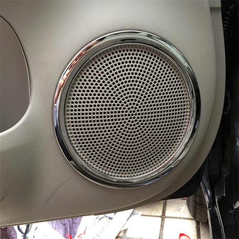 

WELKINRY car auto cover for NISSAN NOTE hatchback e-Power 2017 2018 ABS chrome door speaker sound horn audio acoustics trim