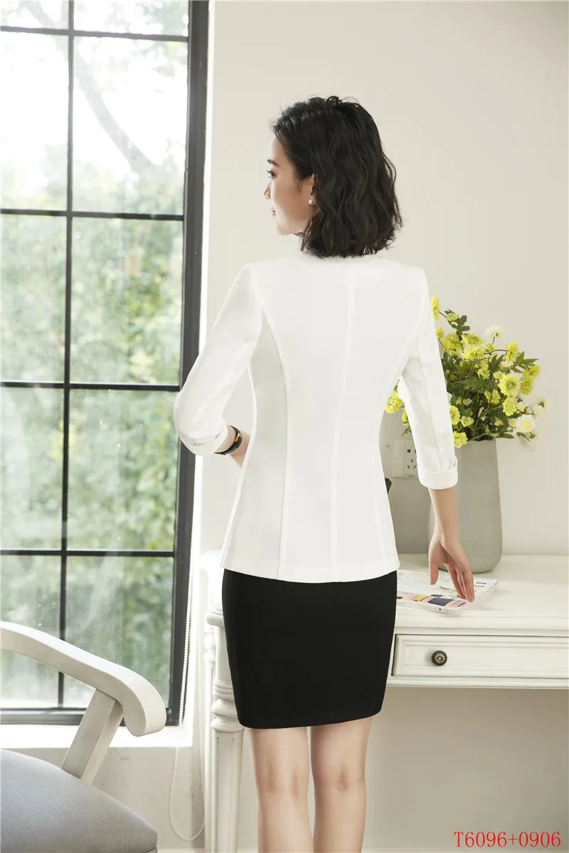 Женские деловые костюмы зеленый пиджак и рабочая одежда Униформа с коротким