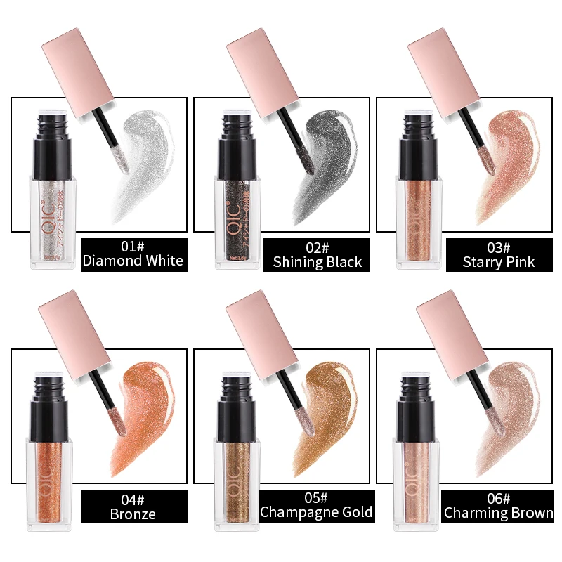 Алмазный Блеск Тени для век жидкие глаза макияж искусство Shimmer Shine Make up Косметика
