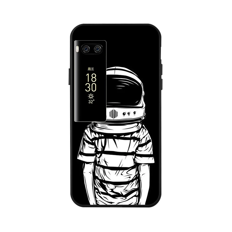 Модный черный окрашенный чехол для Meizu M6 Note Meilan 6 M6S 16 Plus M6T 16X чехол противоударный чехол для Meizu Pro 7 Plus