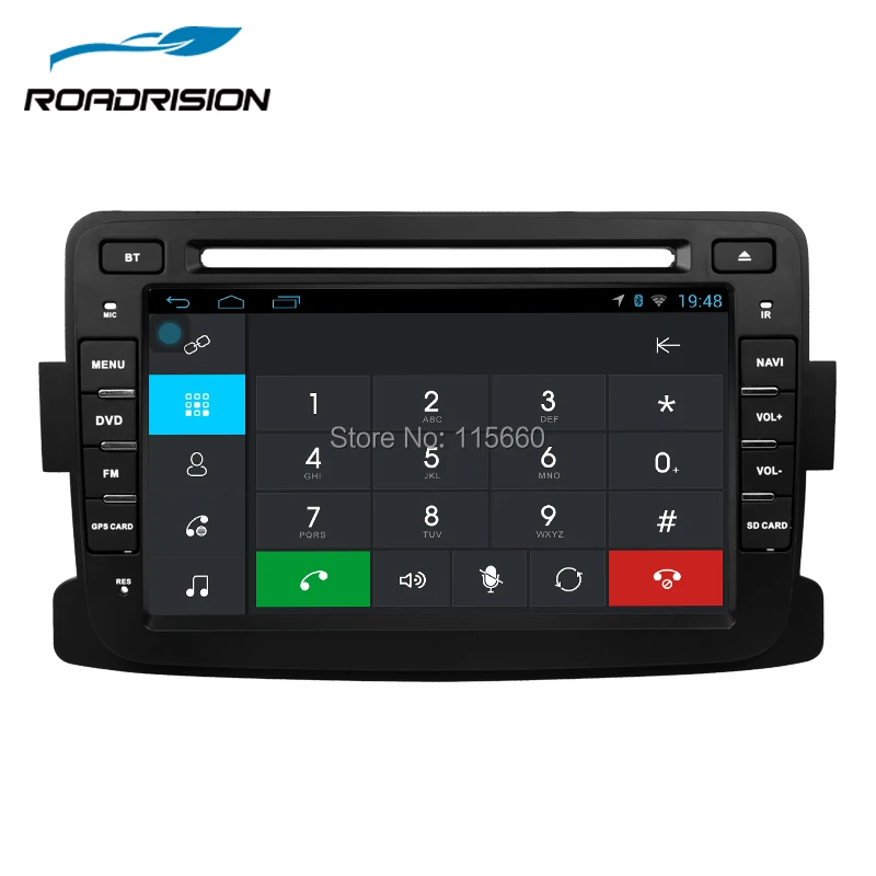 RoadRision 7 дюймов Автомобильный dvd плеер Android 6 0 для Dacia Duster Logan Sandero Dokker Lodgy головное