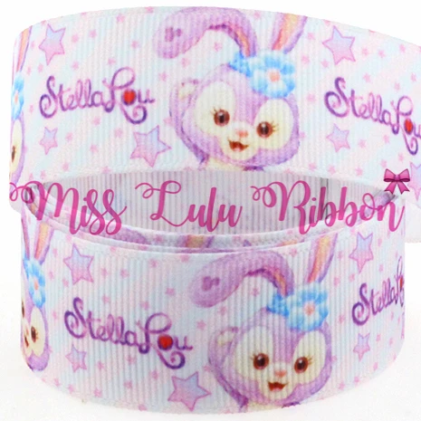 Корсажная лента с принтом кролика 16 75 мм 50 ярдов/рулон|printed grosgrain ribbon|grosgrain ribbonribbon
