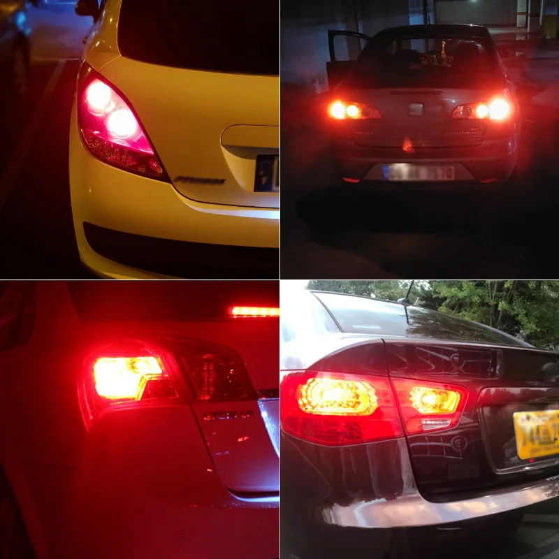2 * Led 1157 BAY15D DRL лампы автомобильные лампочки с чипами Samsung Высокая мощность P21/5 Вт