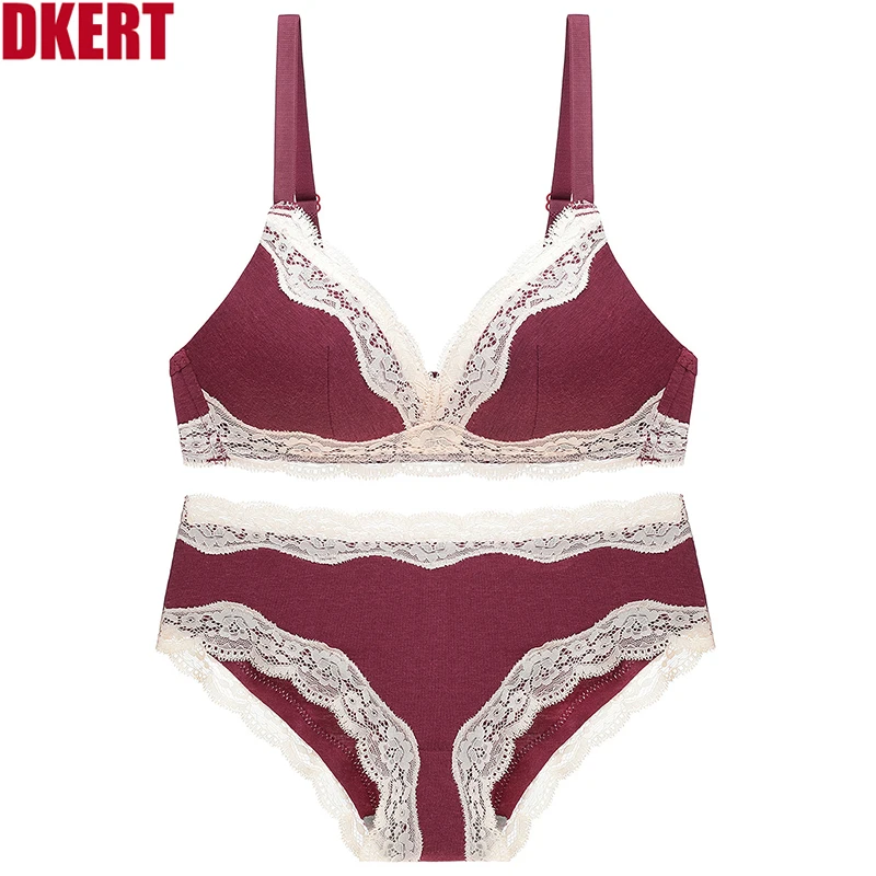 Женский комплект Бесшовного нижнего белья из бамбукового волокна с чашками пуш