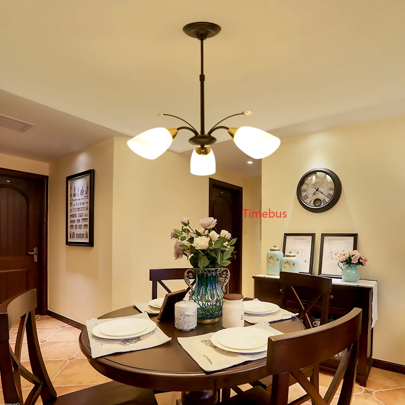 Американская простая люстра освещение для ресторана хрустальная креативное