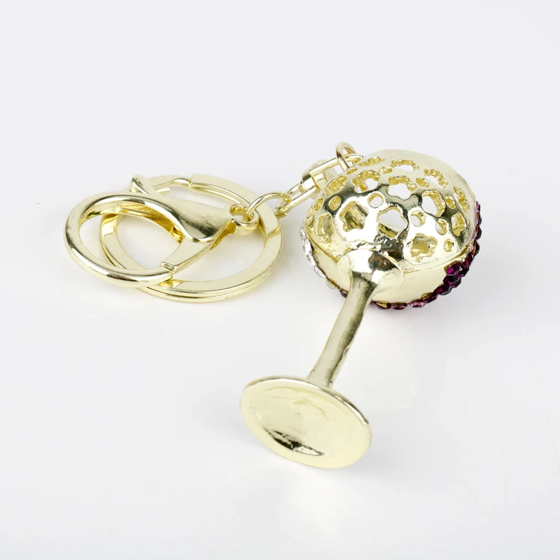 Творческий сексуальный бокал брелок для ключей женщин сумка подвеска с кольцом