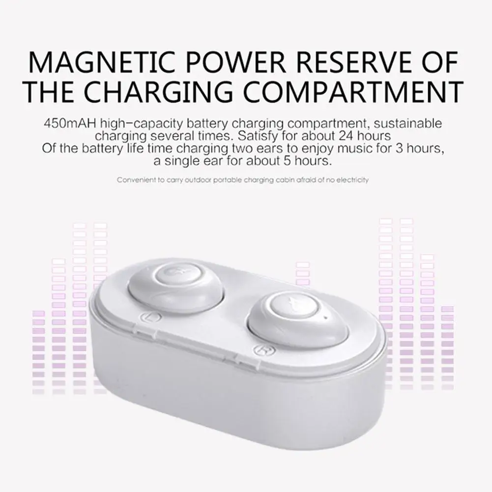 2018 Новая мода зарядное устройство мини беспроводные беруши автомобиля Bluetooth