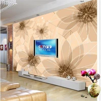 beibehang 3d stereoscopic dream flower murals europe tv backdrop 3d wallpaper living room bedroom murals papel de parede