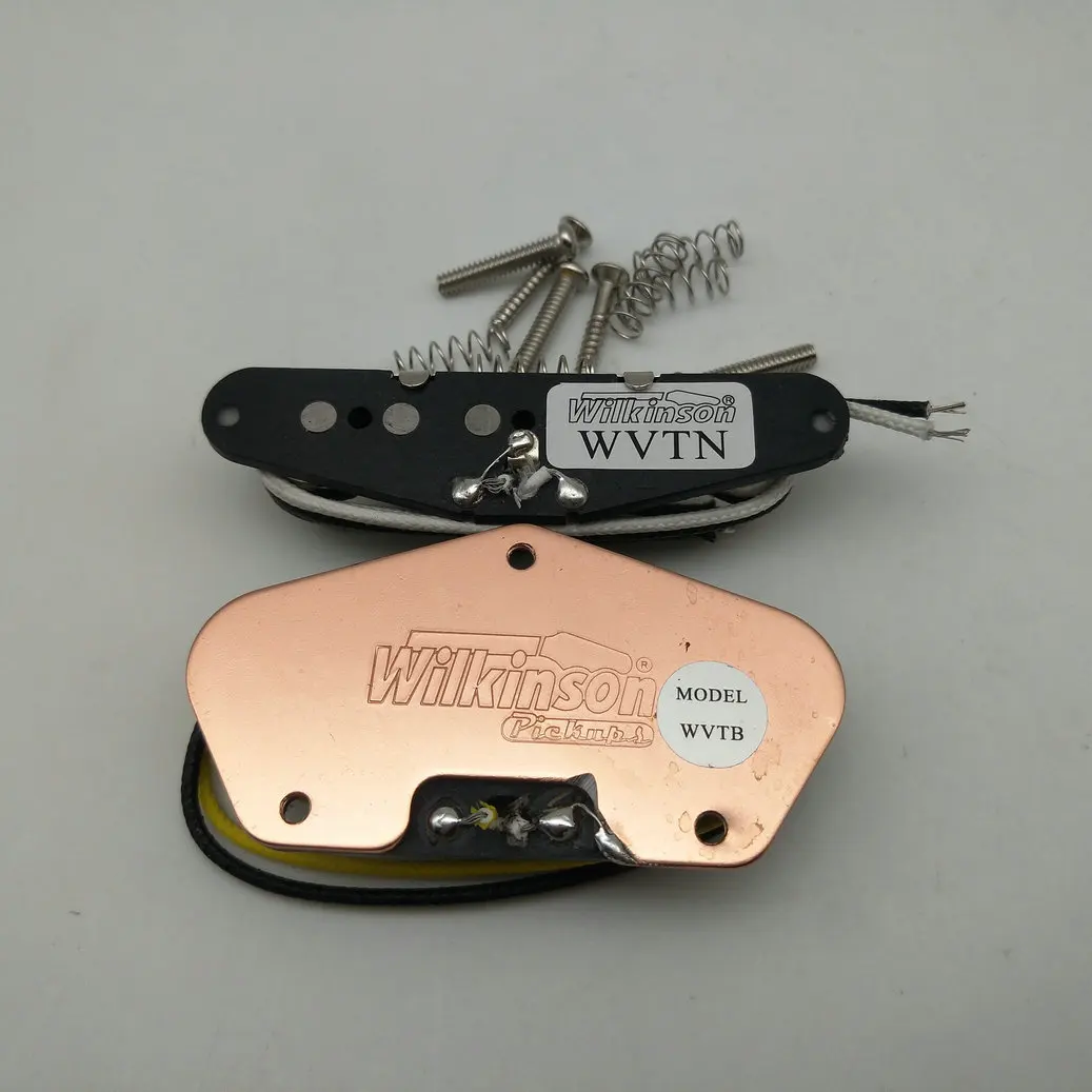 Wilkinson WVT Alnico5 звукосниматели Tele стиль шеи и моста электро гитары звукосниматели серебро 1 комплект