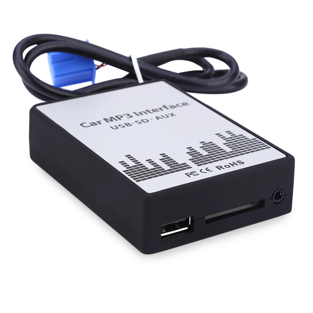 Новый автомобиль MP3 Интерфейс USB/SD Дата кабель аудио цифровой CD переключатель