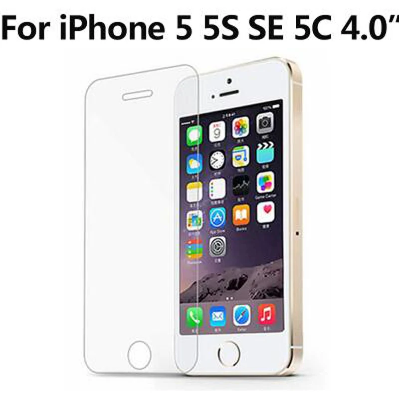 Закаленное стекло для iPhone 6 6S Защита экрана 7 Plus стеклянная пленка 8 plus X SE 5 звеньев