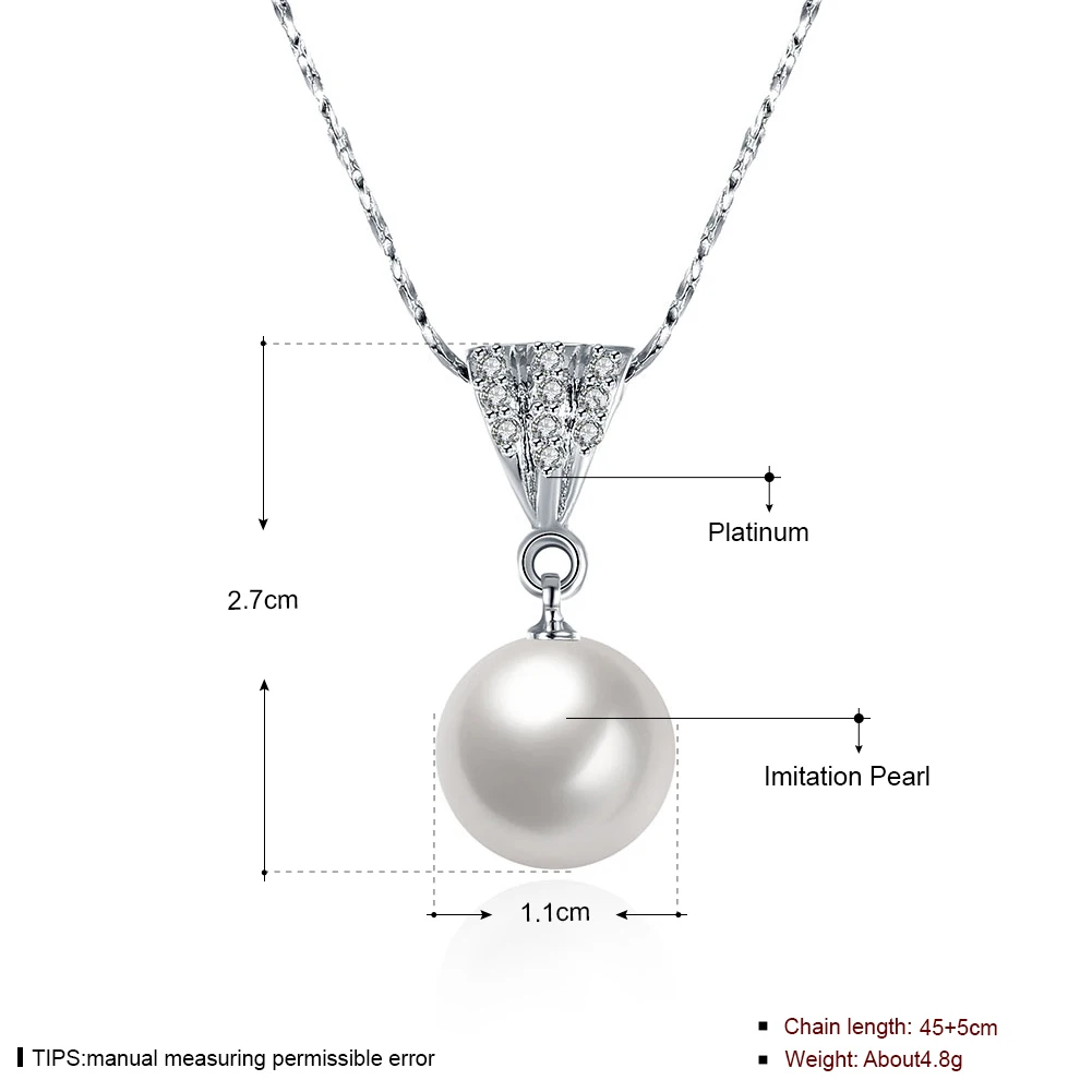 С серебряным покрытием цвет ювелирные изделия капли воды жемчужное ожерелье