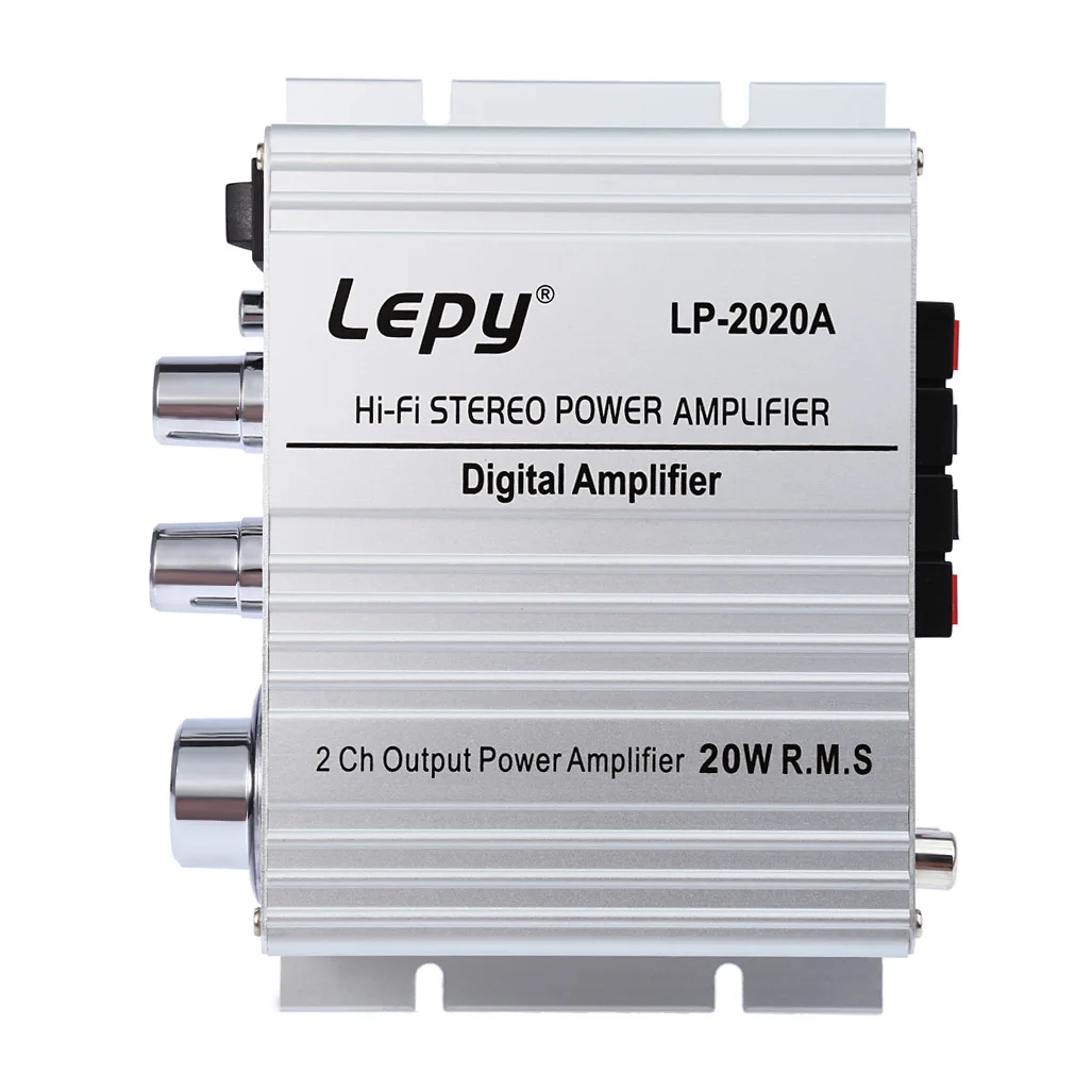 Оригинальный Lepy LP 2020A HiFi Стерео Усилители мощности алюминиевый корпус 20 Гц кГц