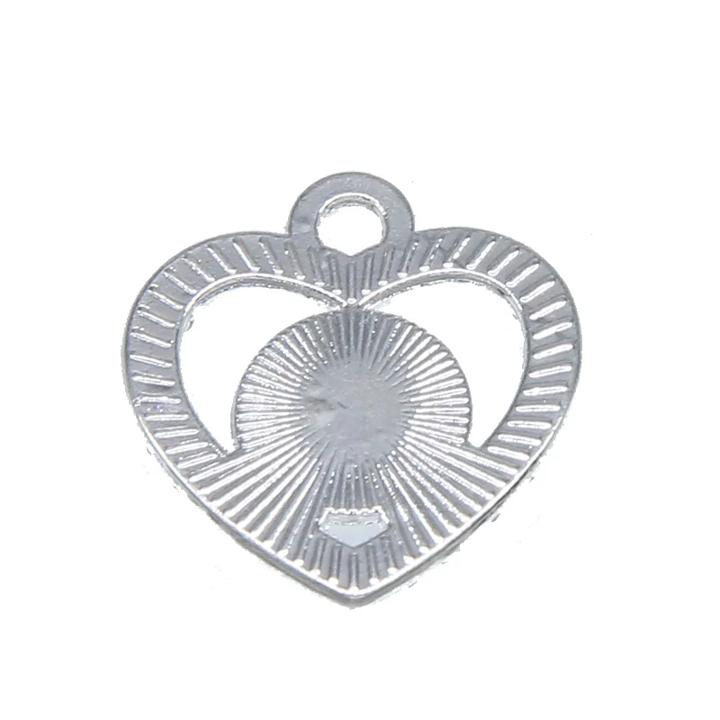 6pcs Lucky Eye Heart Necklace Pendant DIY Bracelet Accessories enamel charms for jewelry making | Украшения и аксессуары