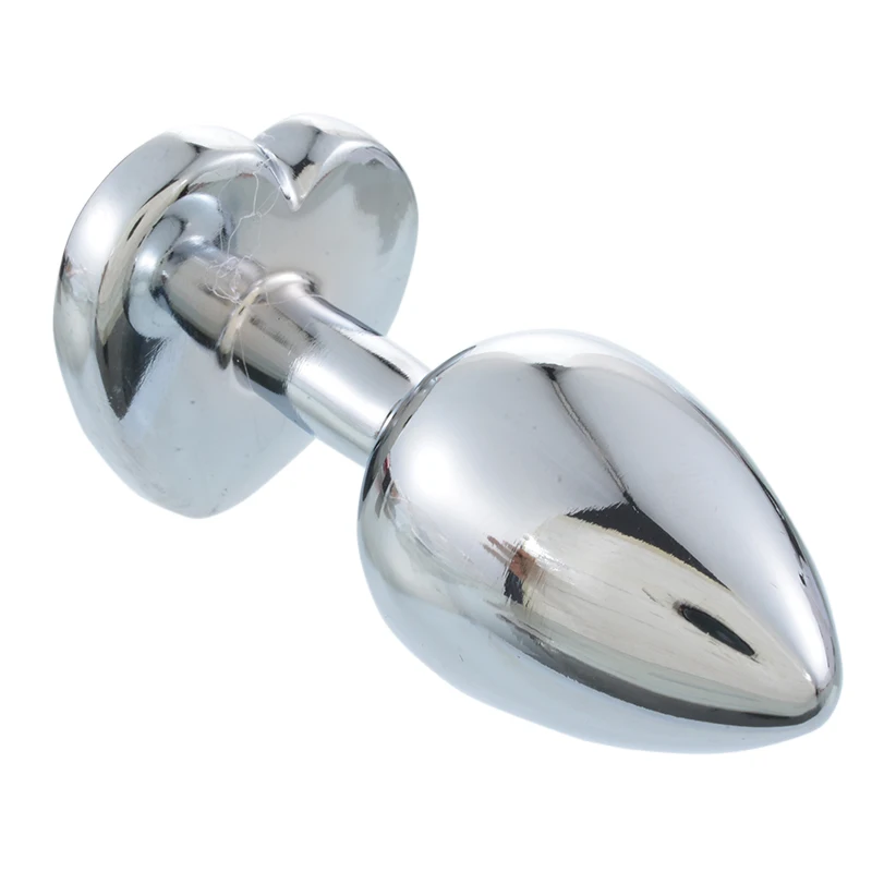 Анальная пробка 7 5 см с кристаллом из нержавеющей стали съемный анальный