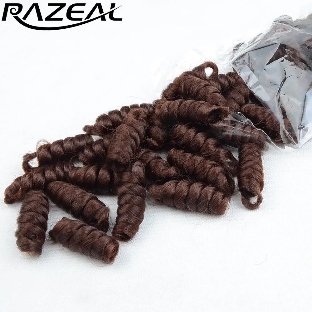 Razeal 6 &quotкосички для вязания крючком kenzie Curl большие вьющиеся волосы синтетические