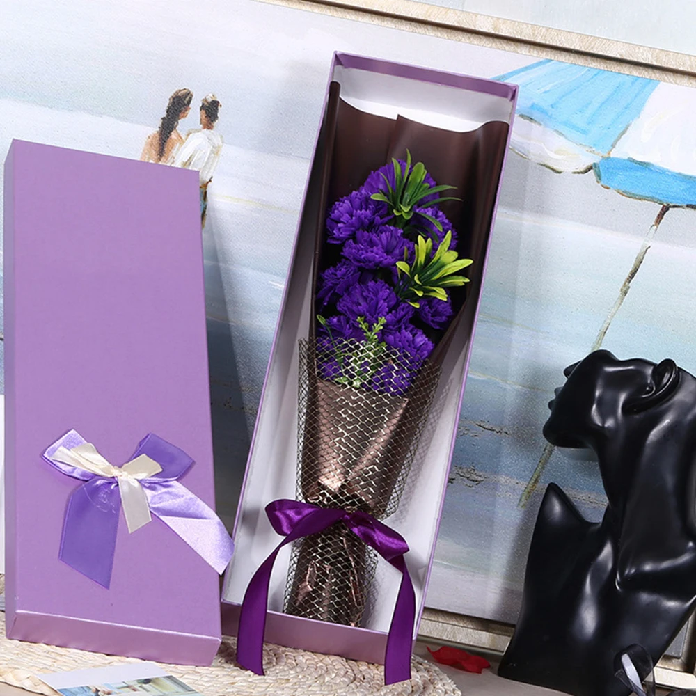 11 шт./букет искусственных гвоздиков мыло цветы декоративный букет цветов для рук