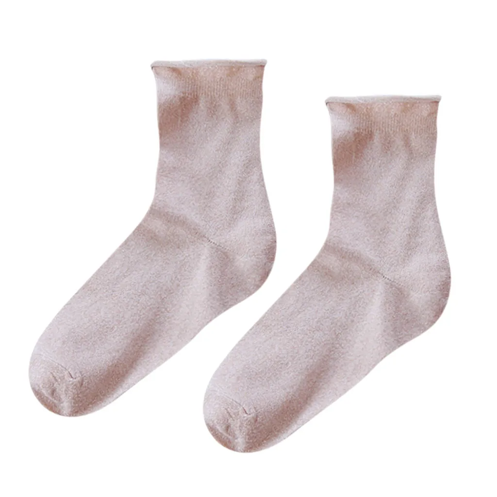 Носки для девочек мягкие зимние женские обжимные средней трубки акриловые