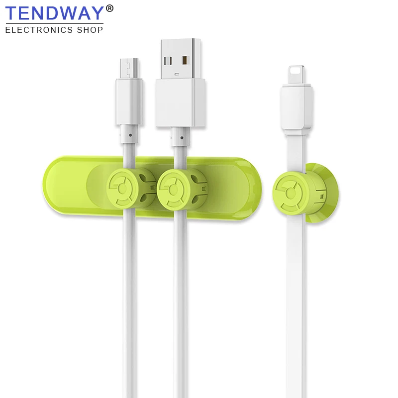 Tendway магнитный держатель для намотки кабеля Настольный usb-кабель органайзер