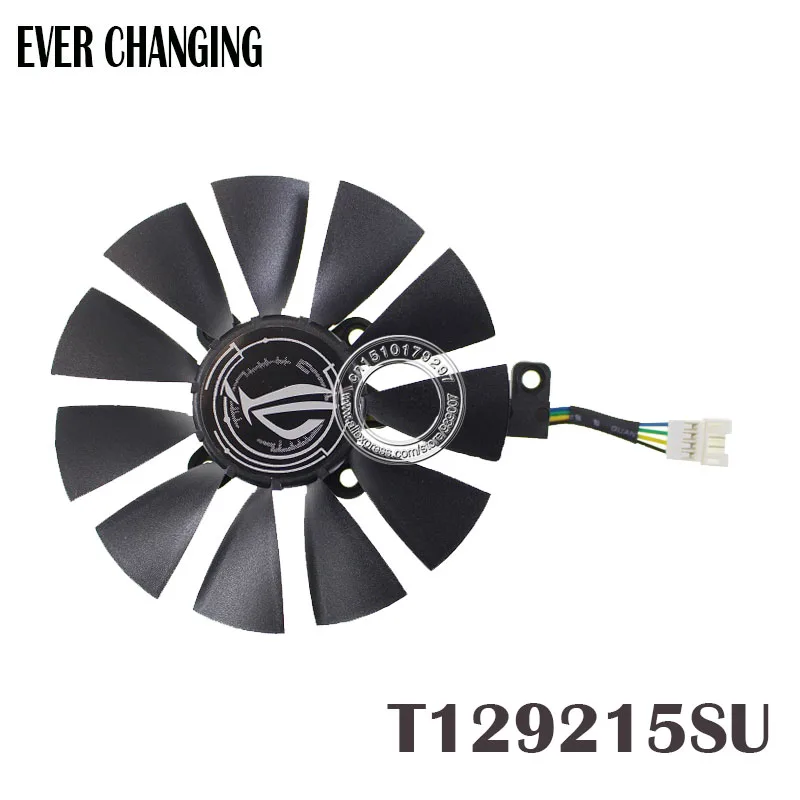 

87MM Everflow T129215SU DC 12V 0.50AMP 4Pin 4 Wire Cooling Fan For ASUS GTX980Ti R9 390X 390 GTX1070 Graphics Card Fans