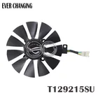 Вентиляторы для видеокарт Everflow T129215SU, постоянный ток, 12 В, охлаждающий вентилятор для ASUS А, 4 контакта, 4 провода, 390, GTX980Ti, R9, 390X, GTX1070, 87 мм