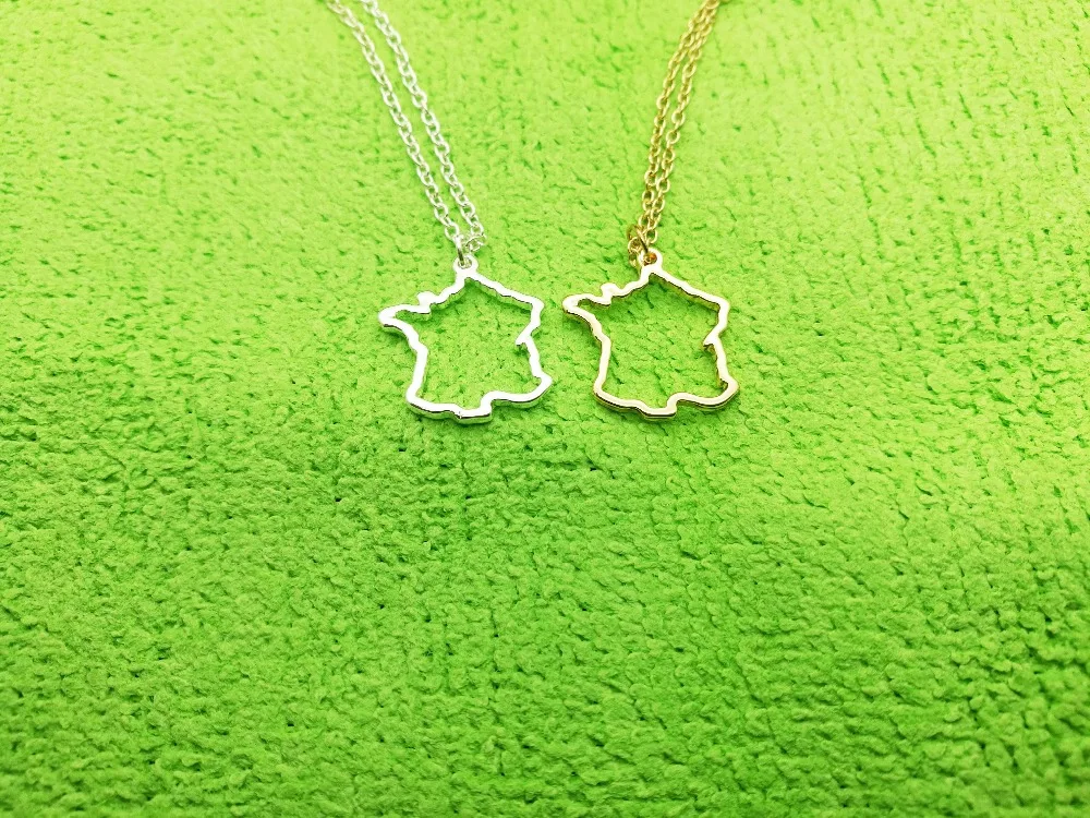 Маленькая карта страны подвеска с шармом полый контур европейская гордость
