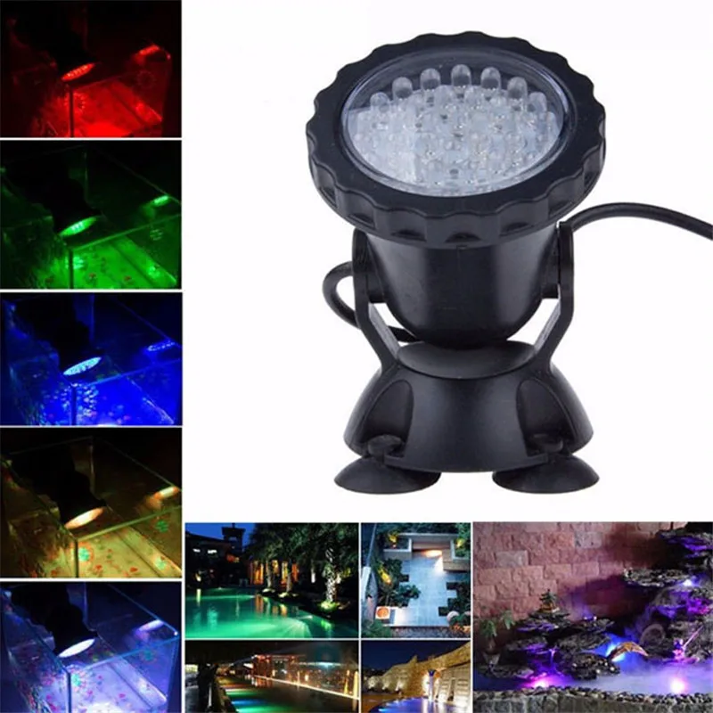 Садок для рыбы светодиодный 1 комплект 1/2/4 светильник Водонепроницаемый IP68 RGB 36