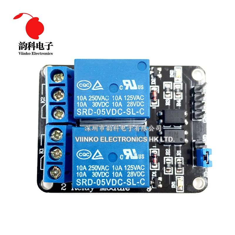 

1 шт./лот 5 в 2-канальный релейный модуль щит для Arduino ARM PIC AVR DSP Electronic с оптроном