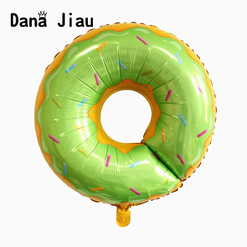 1 шт. 75*67 см розовый зеленый Пончик надувной шар детский день рождения для
