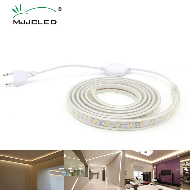 

1m-30m LED Strip Light 180Leds/m Waterproof IP65 220V SMD 5730 Flexible LED Tape Rope Light Warm White Home Decoration Lighting