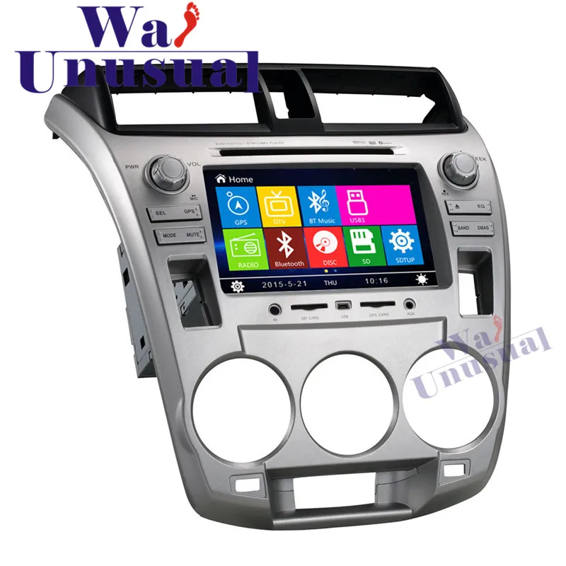 

Wanuary 7 "Профессиональный Автомобильный GPS навигатор для Honda City 1.5L 2008 2009 2010 2011 2012 2013 2014 2015 2016 2017 8GB карты