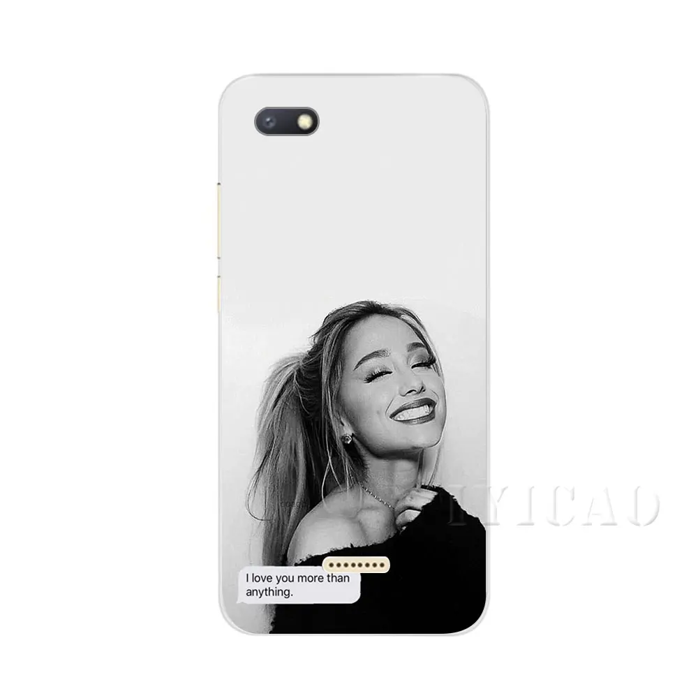 IYICAO Ариана Гранде AG радуга Жесткий Чехол для Xiaomi Redmi Note 3 4 5 6 7 Pro 5A Prime