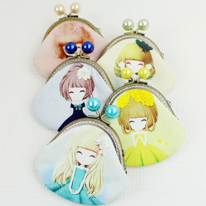 Кошелек из хлопчатобумажной ткани для девочек 8 5 см | Дом и сад