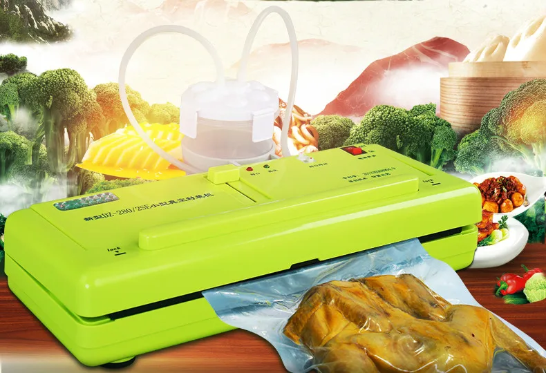 Вакуумные пищевые уплотнители Уплотнительная Машина маленькие бытовые сухие и