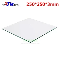 2502503mm borosilicate glass build plate for heated bed diy 3d printer parts 250x250mm
