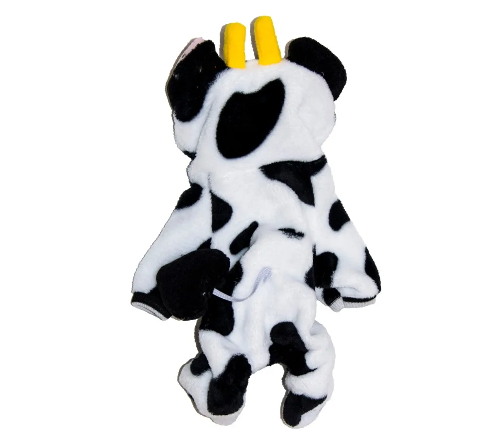 Hot Sale Dog Pet Clothes Velvet Cute Winter Clothing Cow Coat Cloth for |