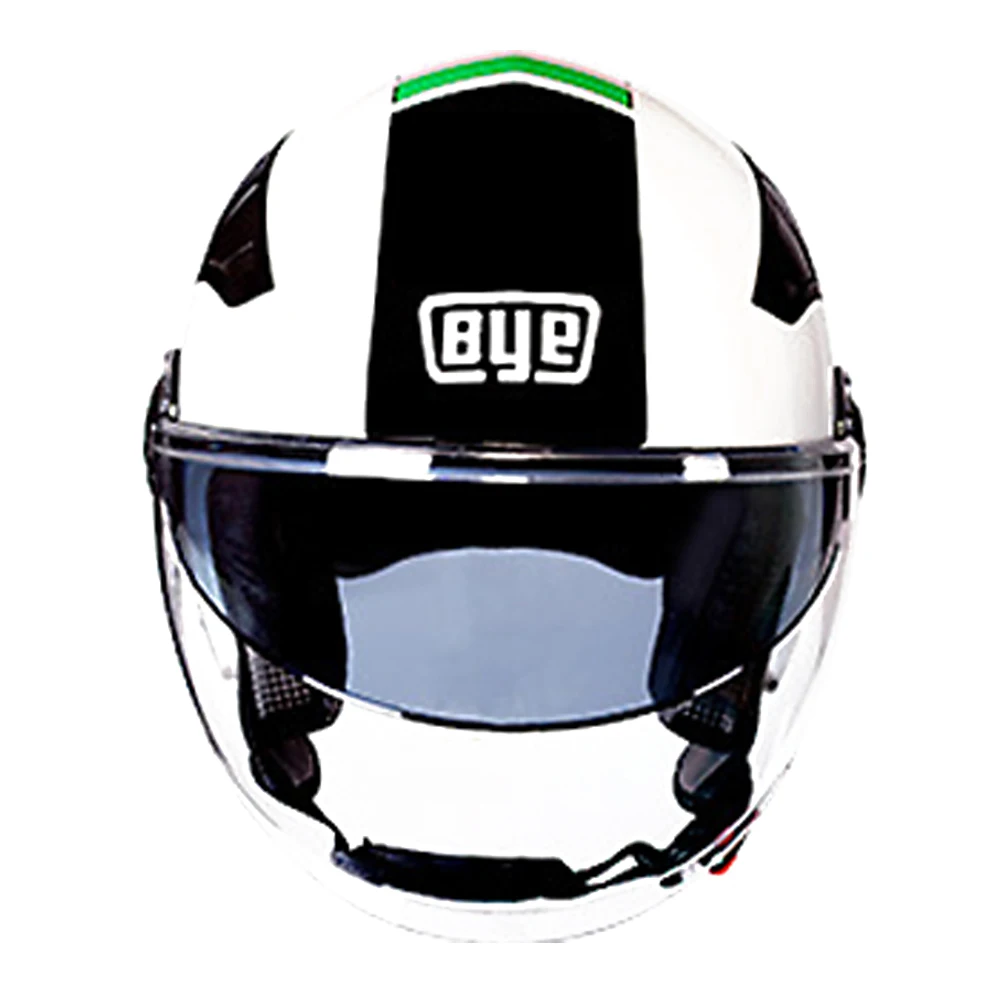 BYE Новый мотоциклетный шлем в горошек с двойными линзами воздухопроницаемый