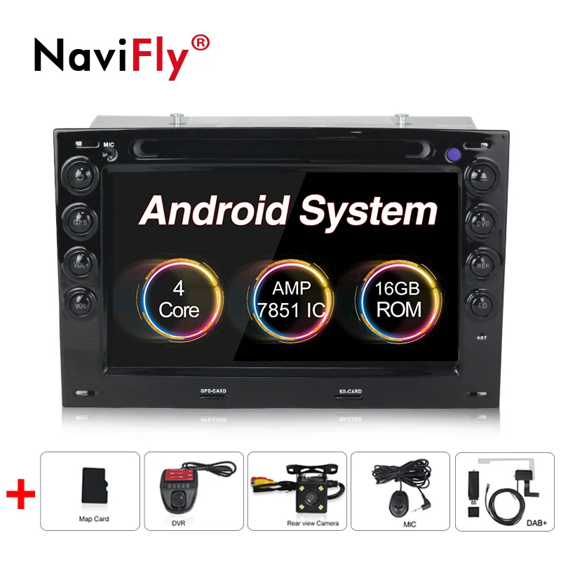 dvd camera DVR DAB Android 8,1 автомобильный Радио dvd-плеер для Renault Megane 2 ii 2006 2007 2008 2009 2010 gps Навигация FM wifi RDS BT SD - Цвет: dvd camera DVR DAB