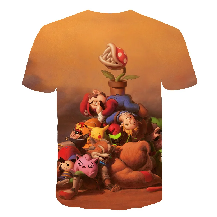 Модный тренд индивидуальные креативные узоры футболки с цифровым 3d рисунком